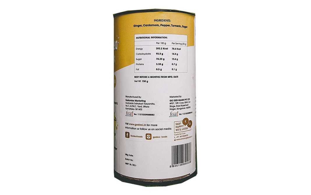 Go Desi Ginger Kashaya Herbal Drink    Tin  150 grams
